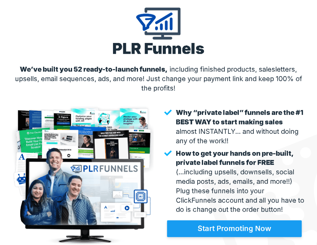 Clickfunnels affiliate PLR Funnels