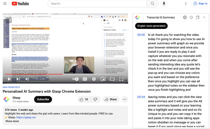 YouTube Summary with ChatGPT & Claude-chatgpt extension