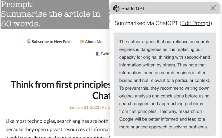ReaderGPT-chatgpt extension
